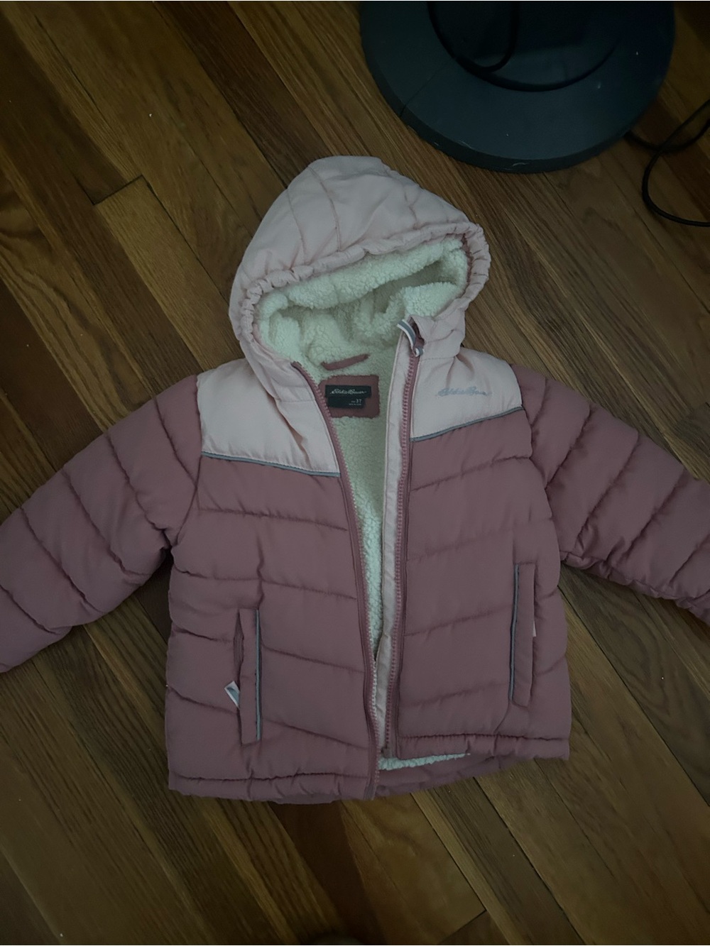 Eddie Bauer Pink Hooded Puffer Jacket for Kids